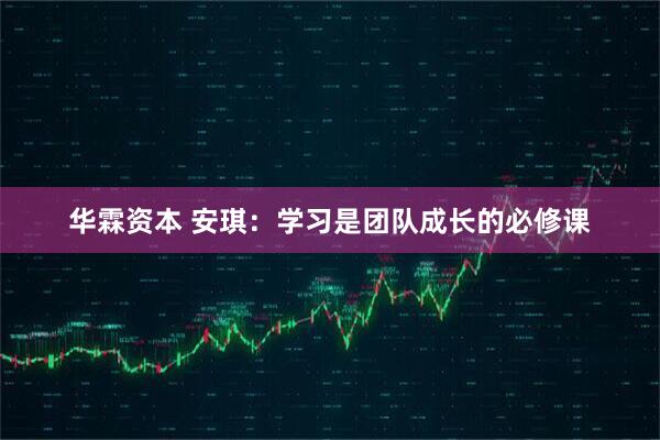 华霖资本 安琪：学习是团队成长的必修课