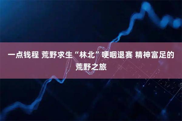 一点钱程 荒野求生“林北”哽咽退赛 精神富足的荒野之旅